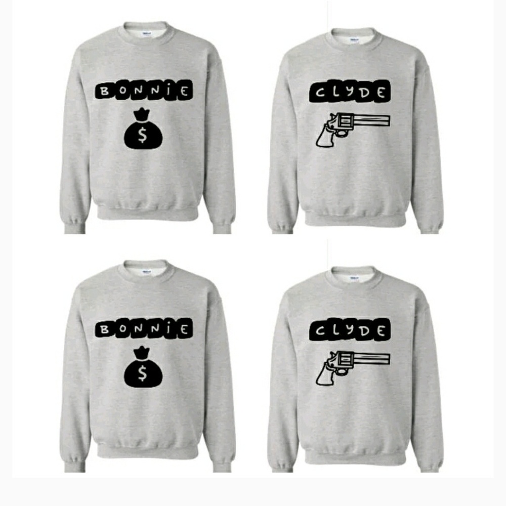 His and Hers sweaters (Bonnie and Clyde)